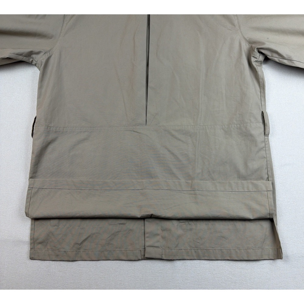 Orvis Safari Utility Jacket Mens 42 Tan Button Up Pockets (no belt) Outdoor - Picture 8 of 11